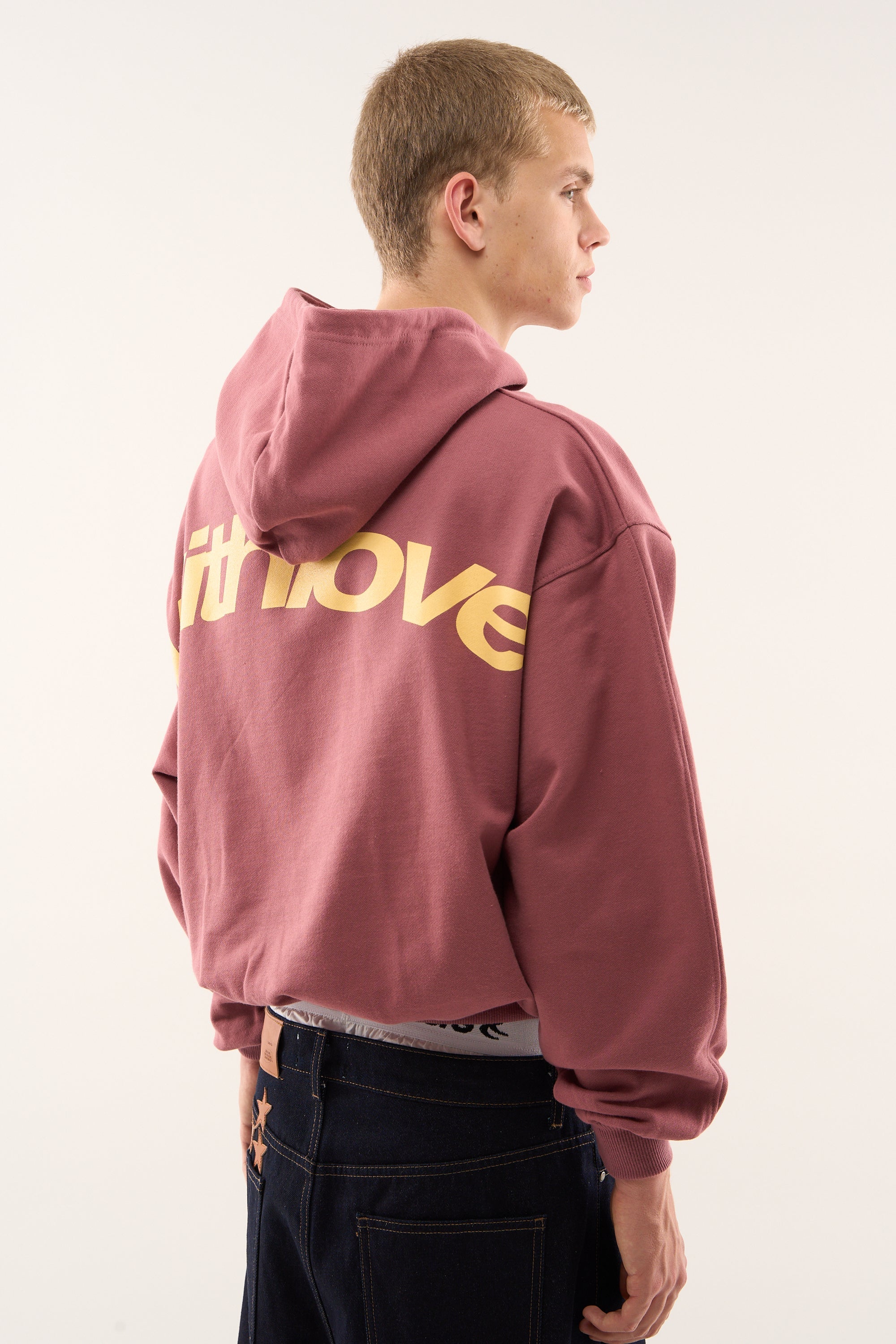 Poleron Sign Burgundy Hoodie