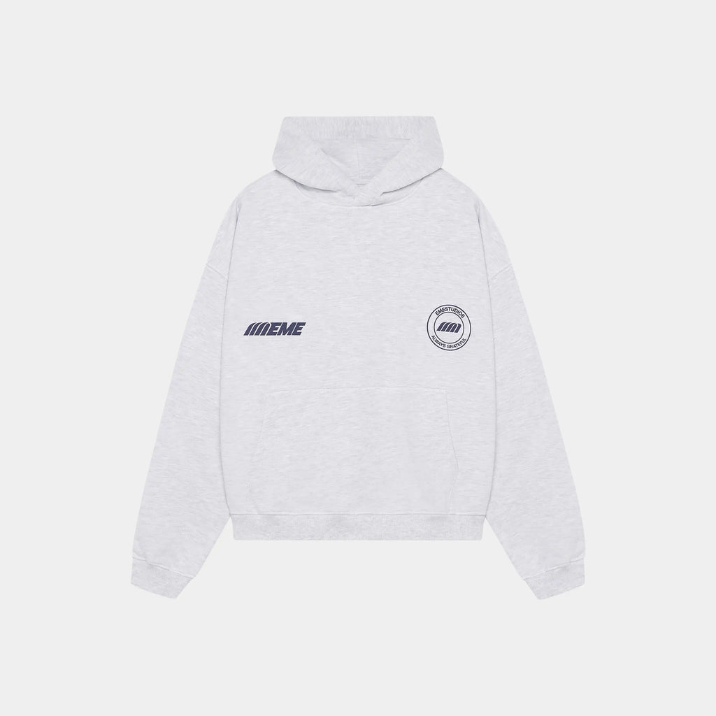 Poleron Peyas Heather Grey Oversized Hoodie
