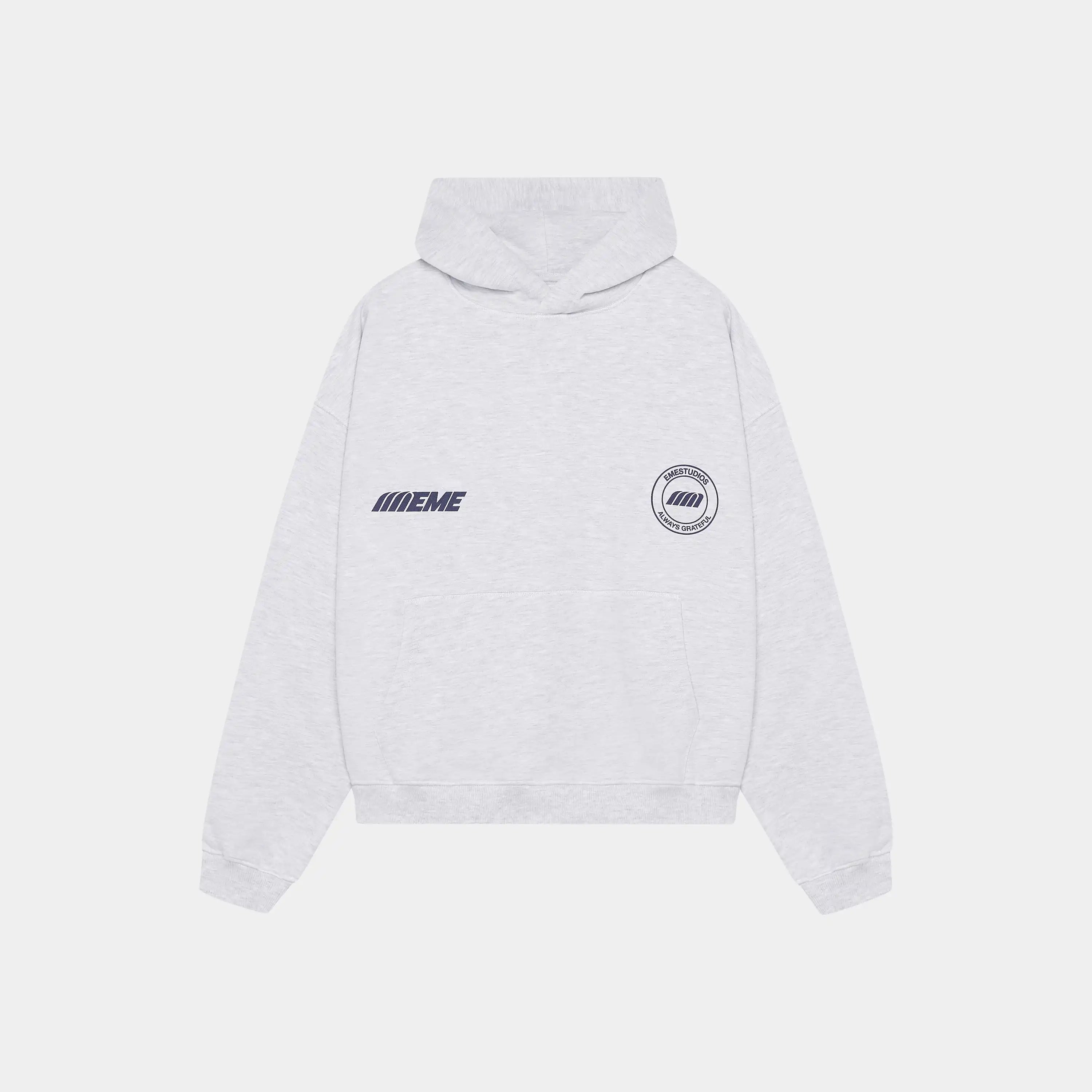 Poleron Peyas Heather Grey Oversized Hoodie