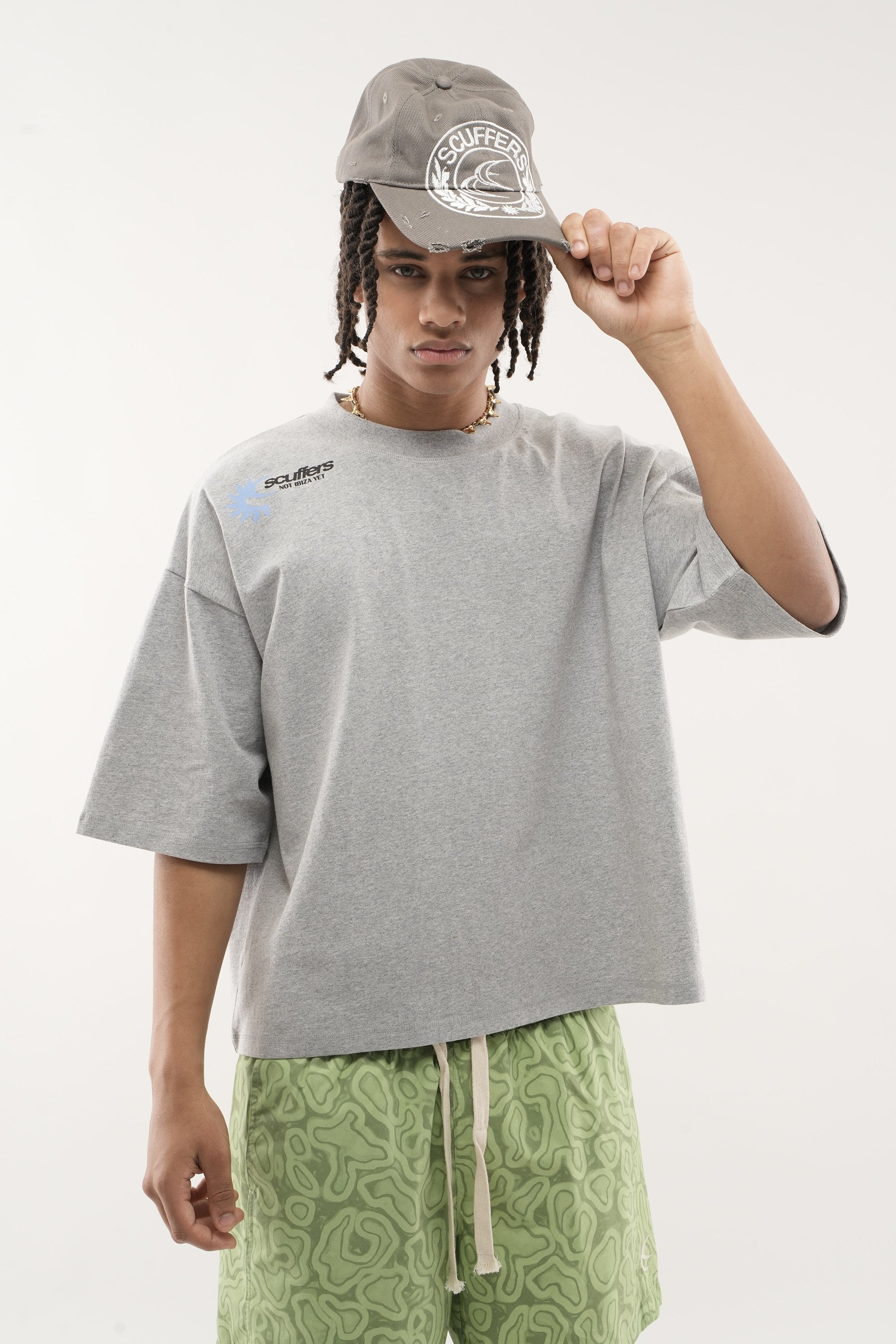 Polera Not Ibiza Again Light Grey T-Shirt