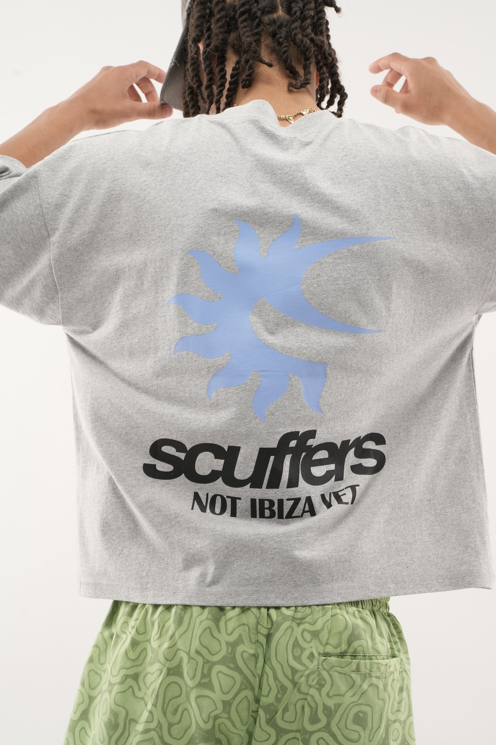 Polera Not Ibiza Again Light Grey T-Shirt