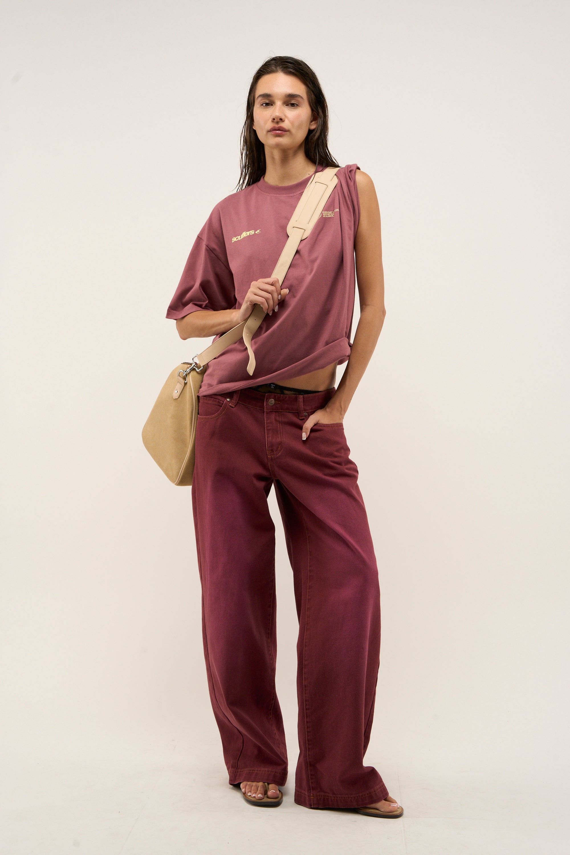 Polera Sign Burgundy T-shirt