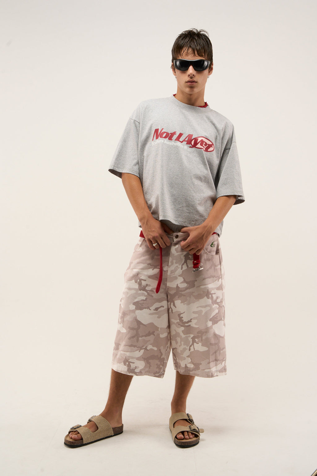 Not LA Yet Grey Melange T-Shirt