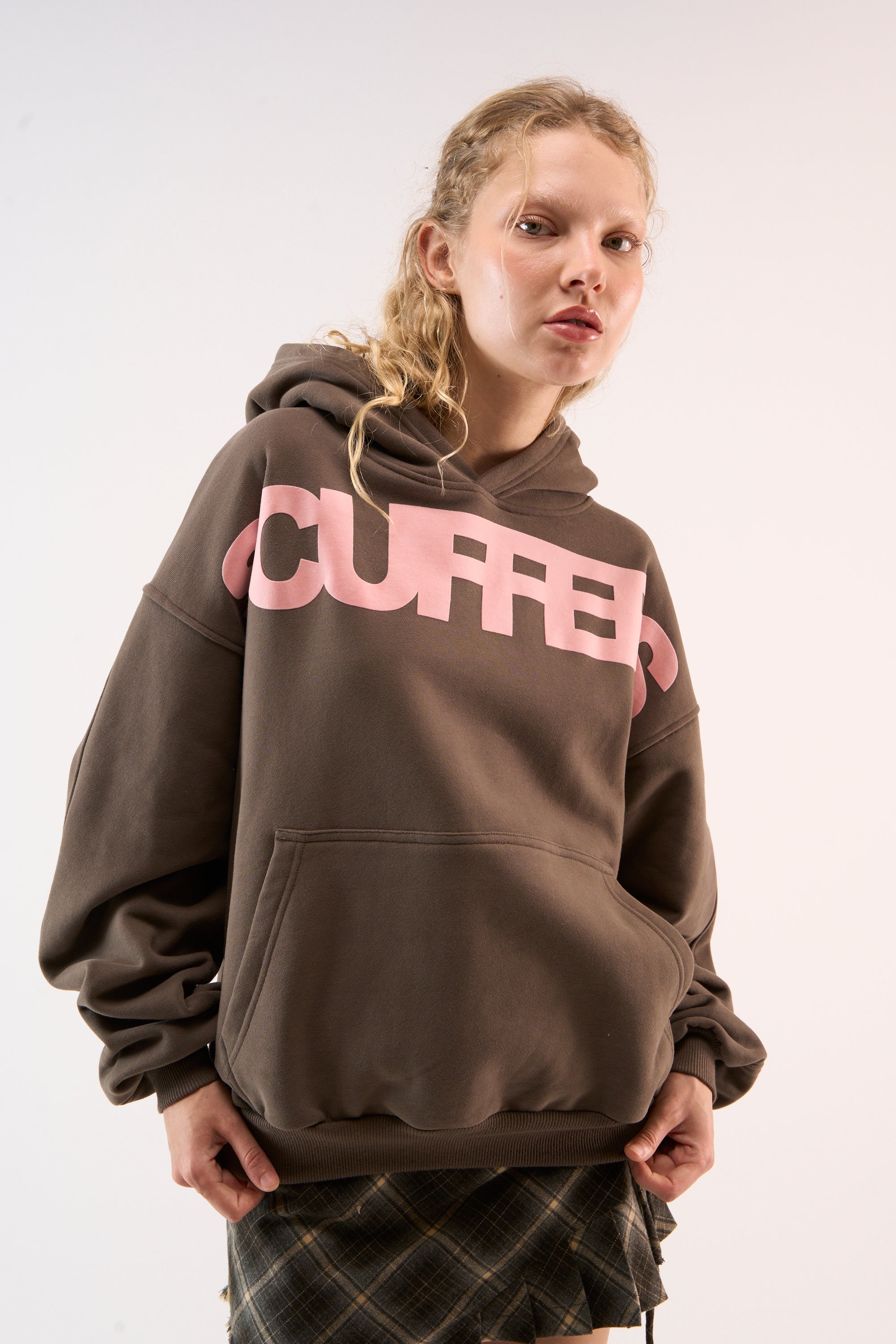 Polerones Flock Brown Hoodie