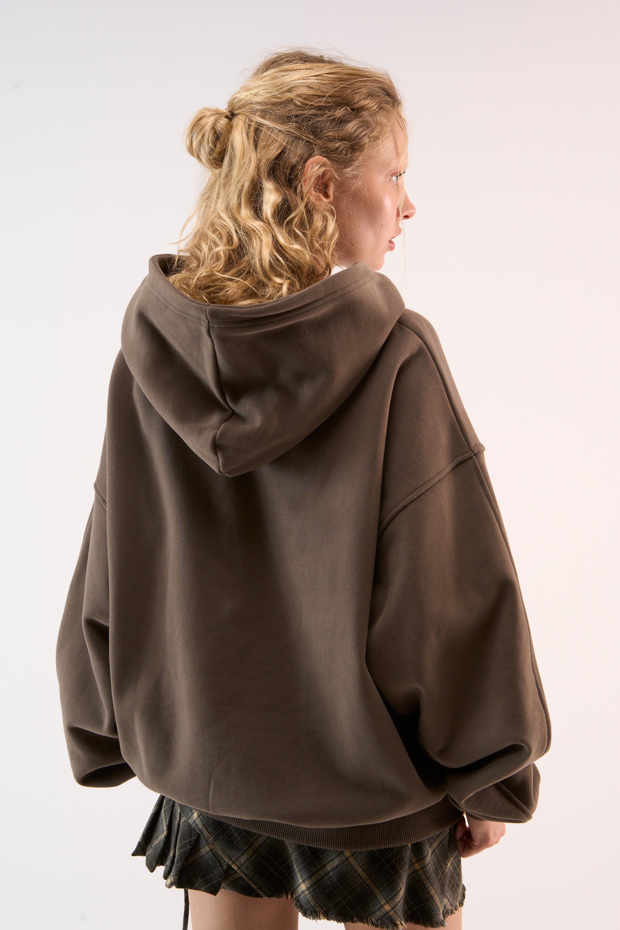 Polerones Flock Brown Hoodie