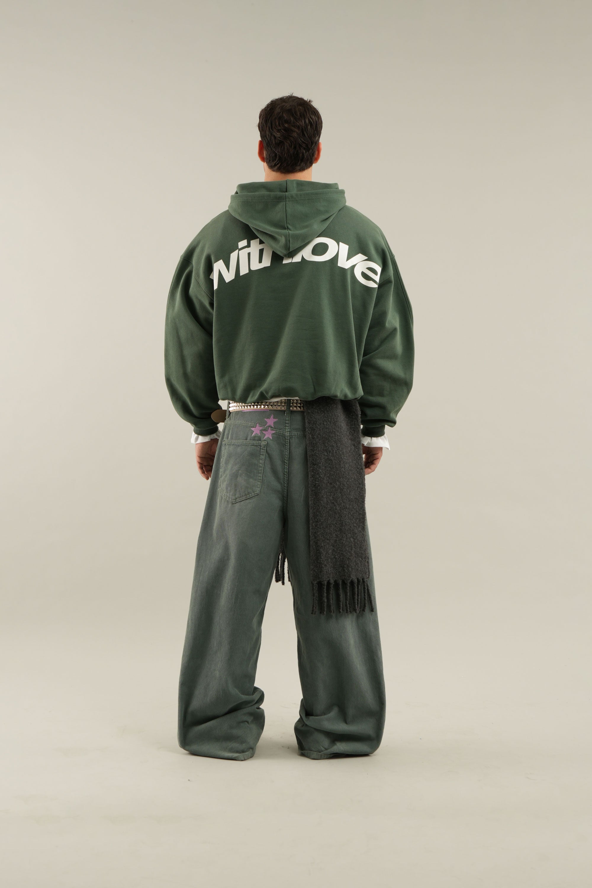 Poleron Sign Green Hoodie