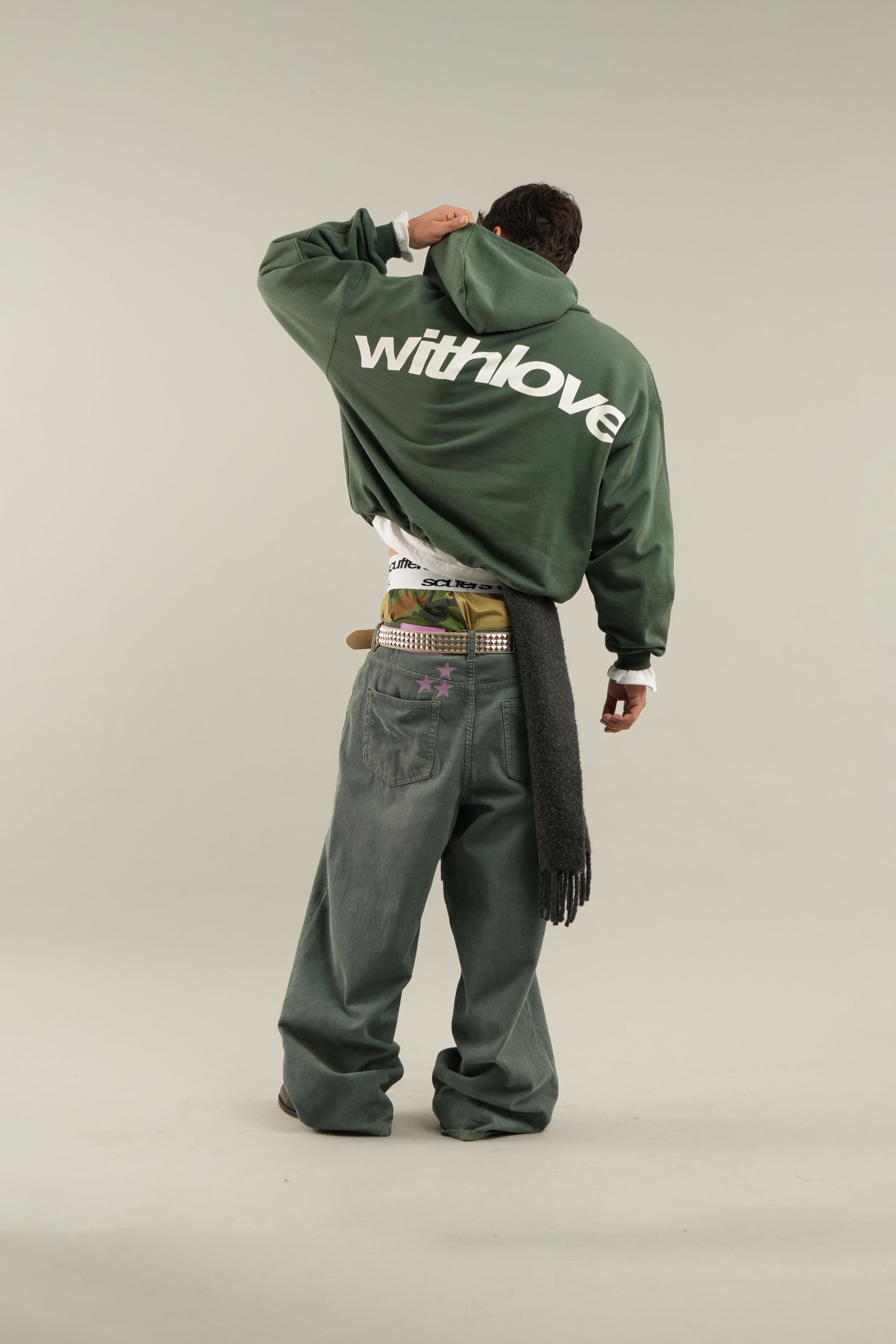Poleron Sign Green Hoodie