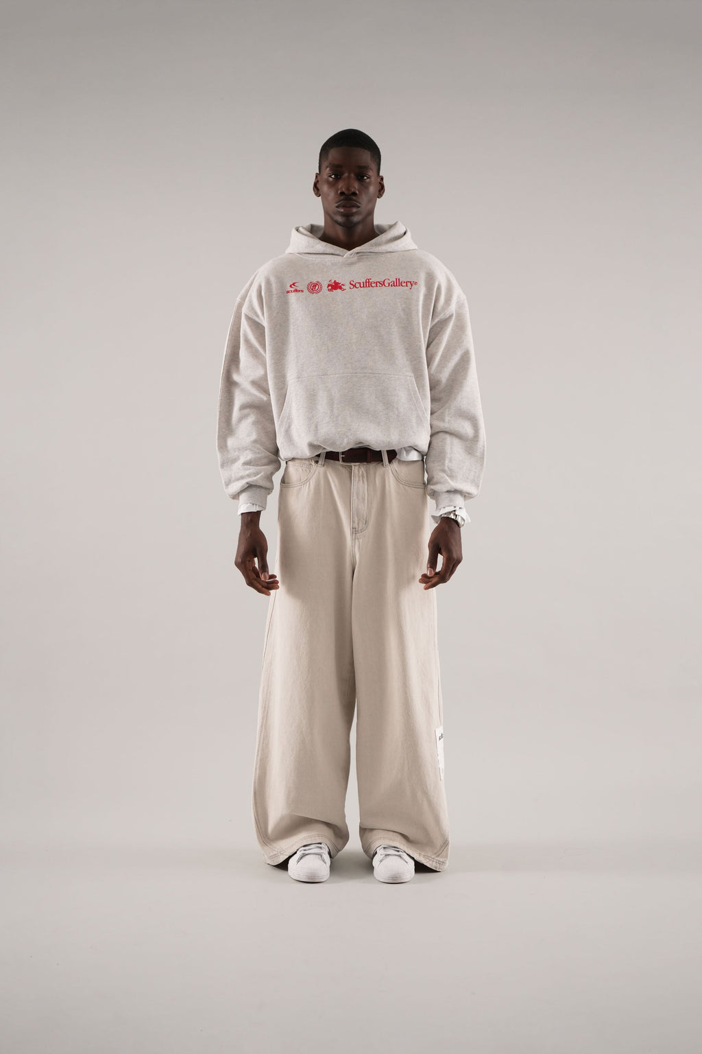 Poleron Emblem Light Grey Hoodie