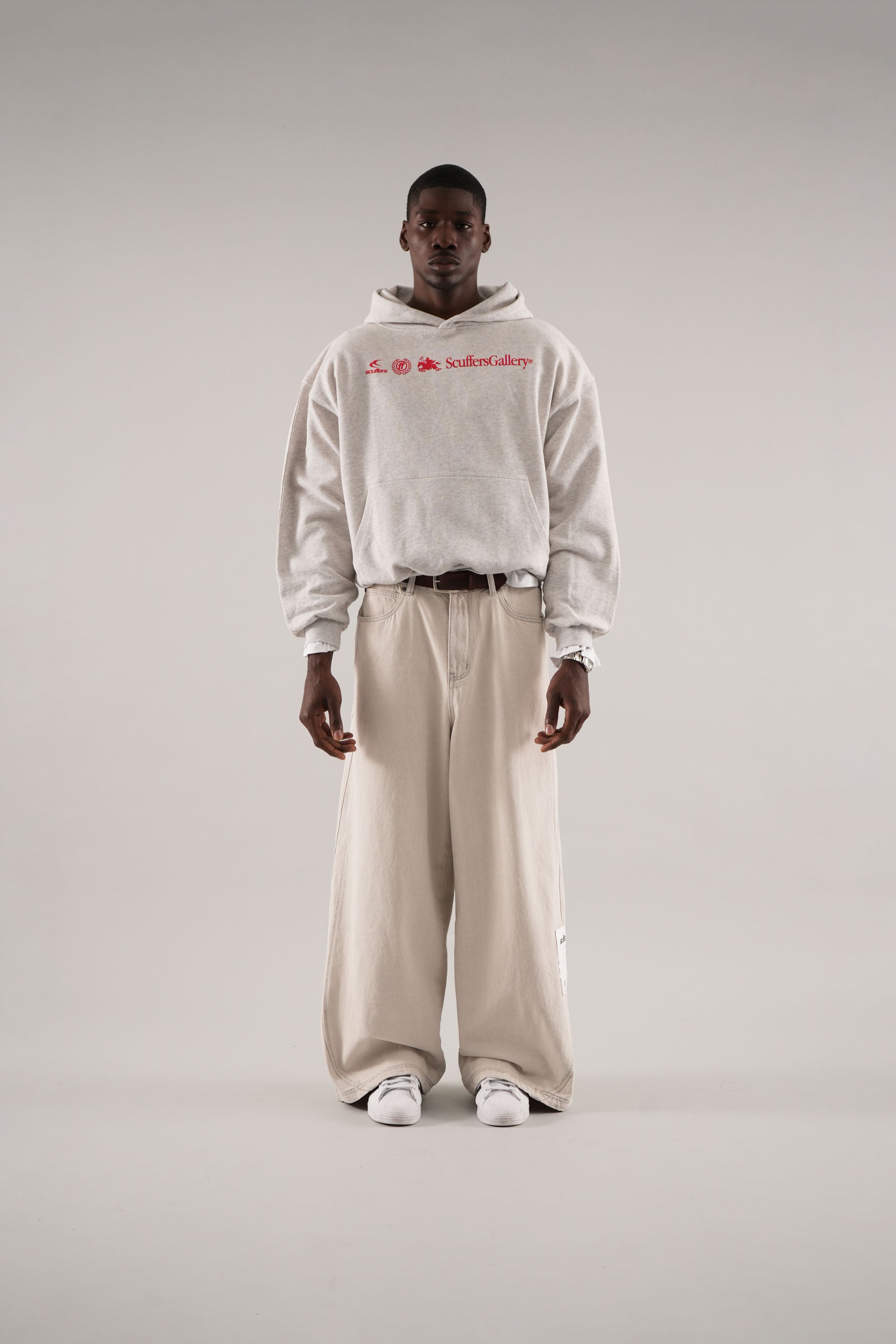 Poleron Emblem Light Grey Hoodie