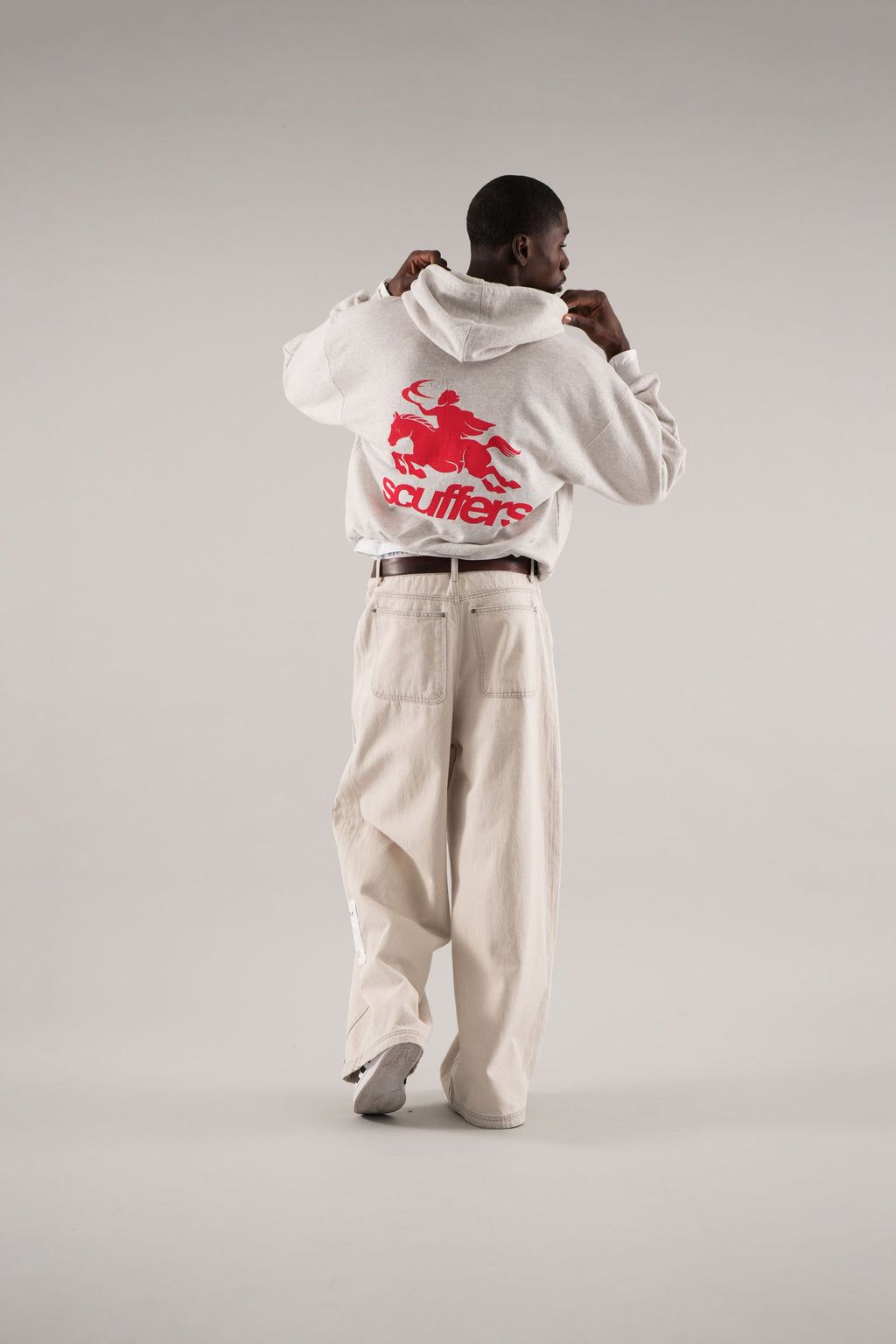 Poleron Emblem Light Grey Hoodie