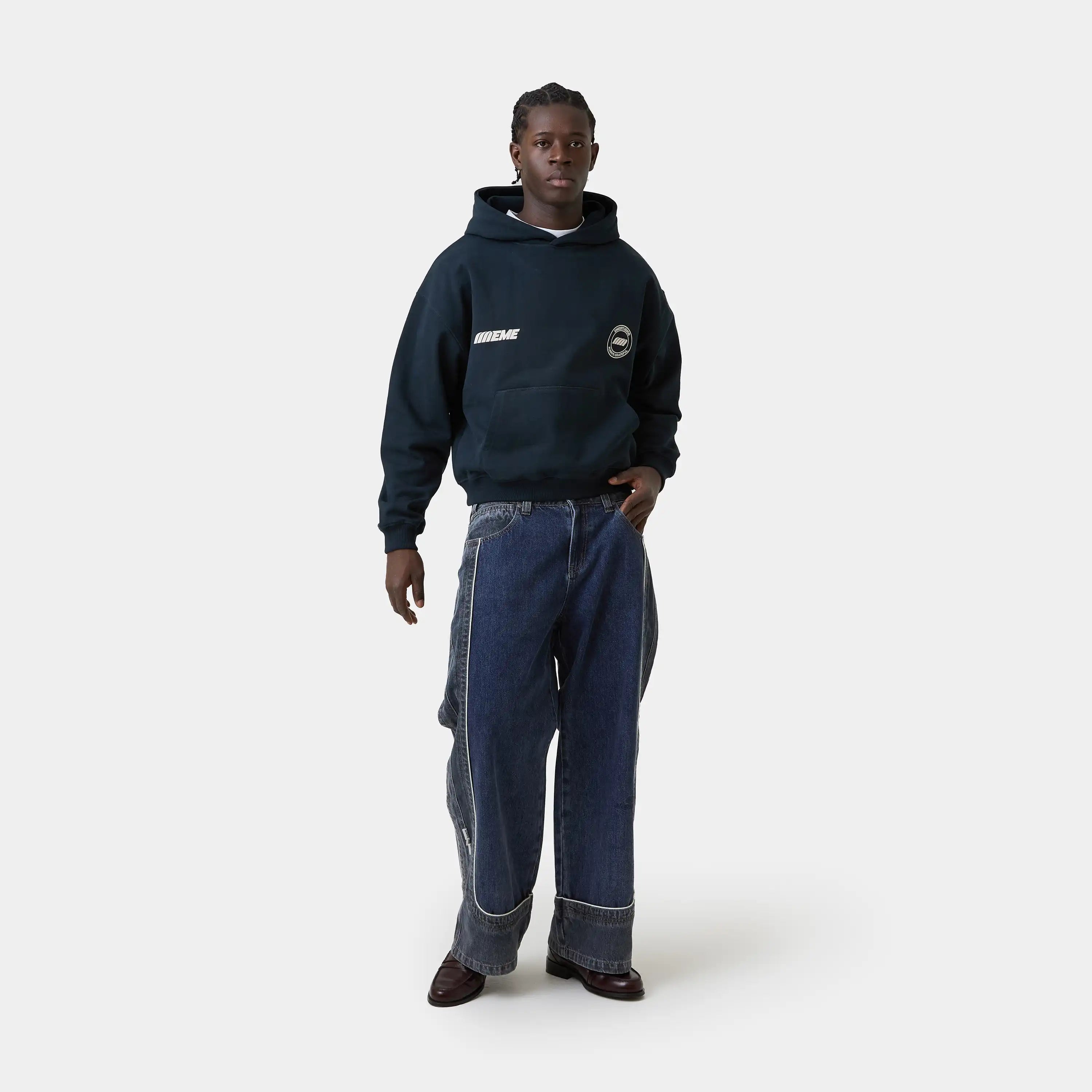 Poleron Peyas Navy Oversized Hoodie