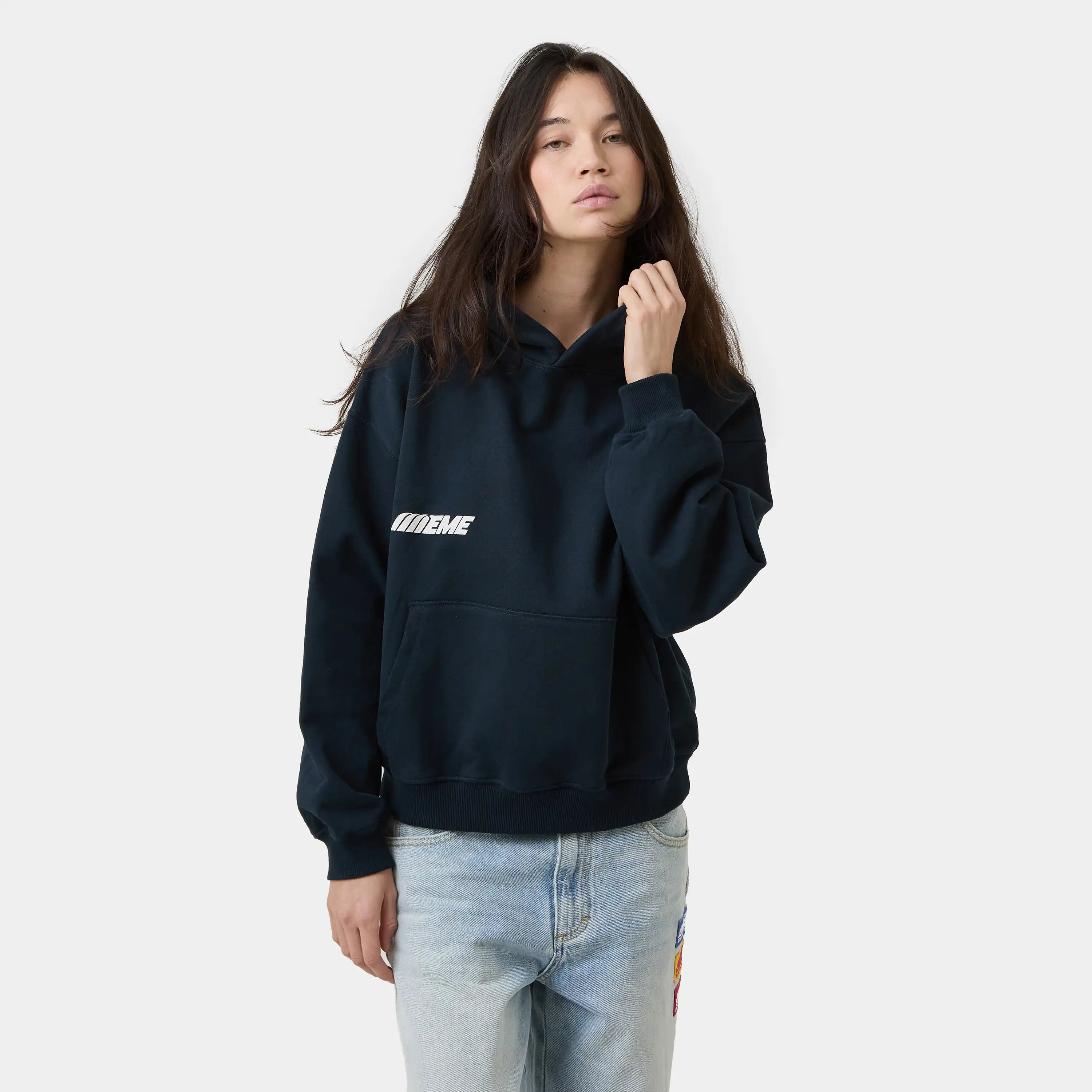 Poleron Peyas Navy Oversized Hoodie