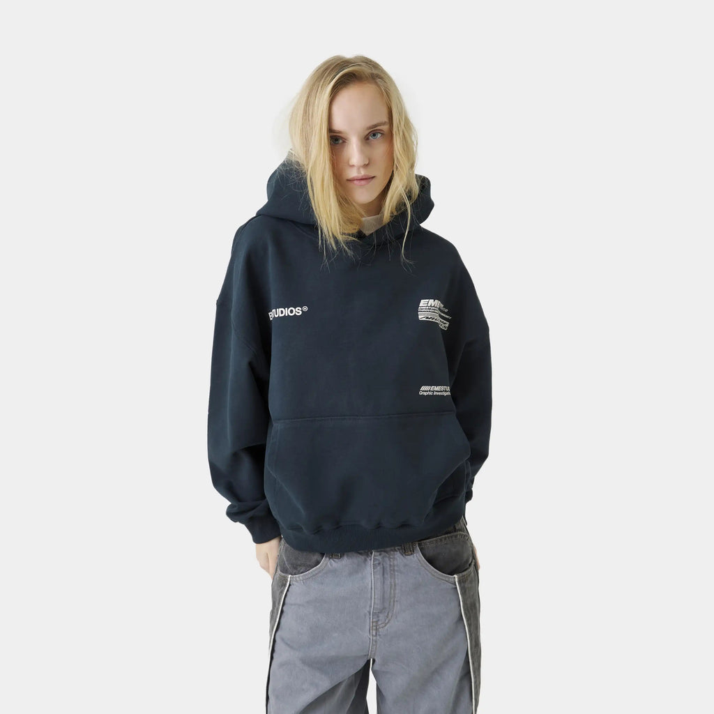 DNA Navy Oversized Hoodie