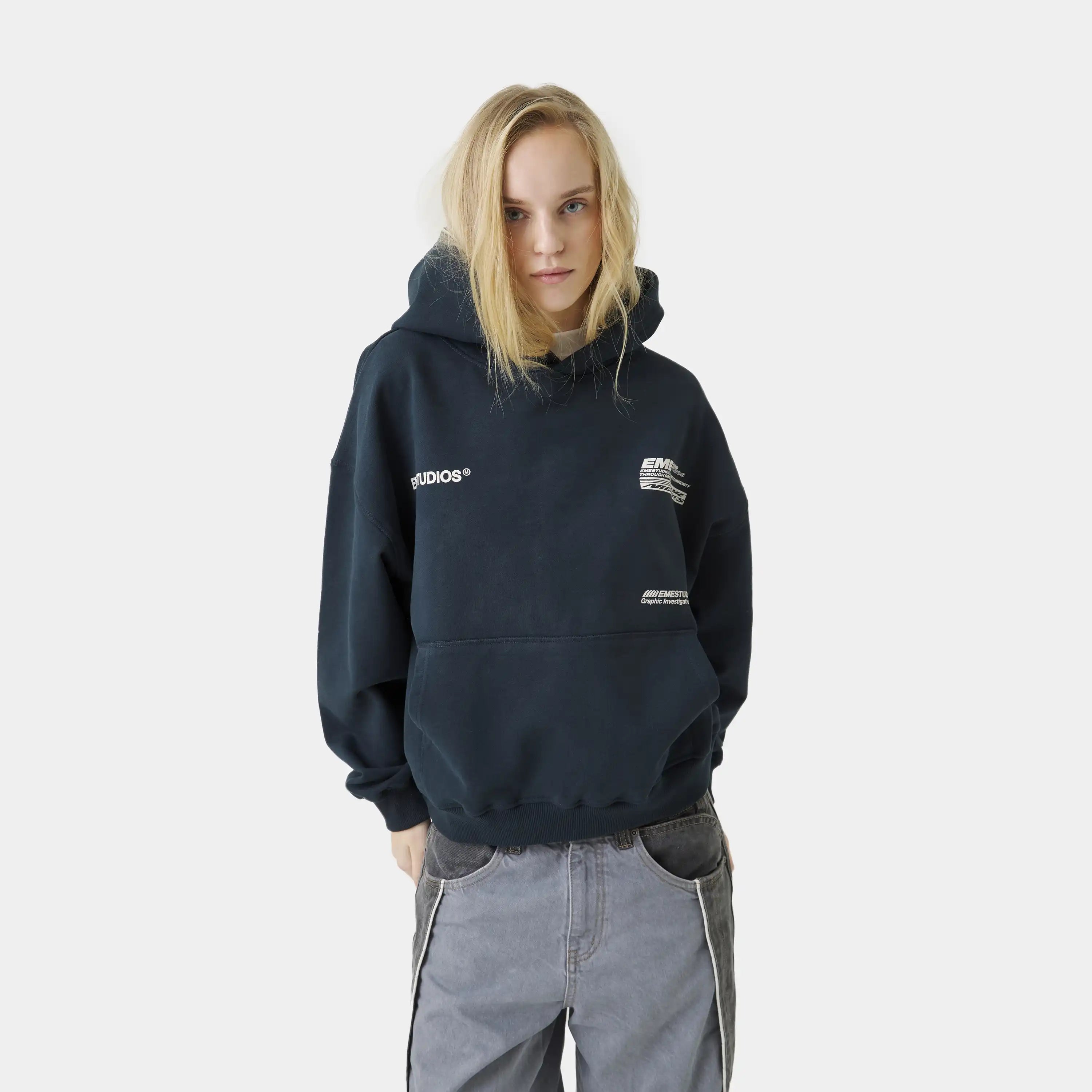 DNA Navy Oversized Hoodie