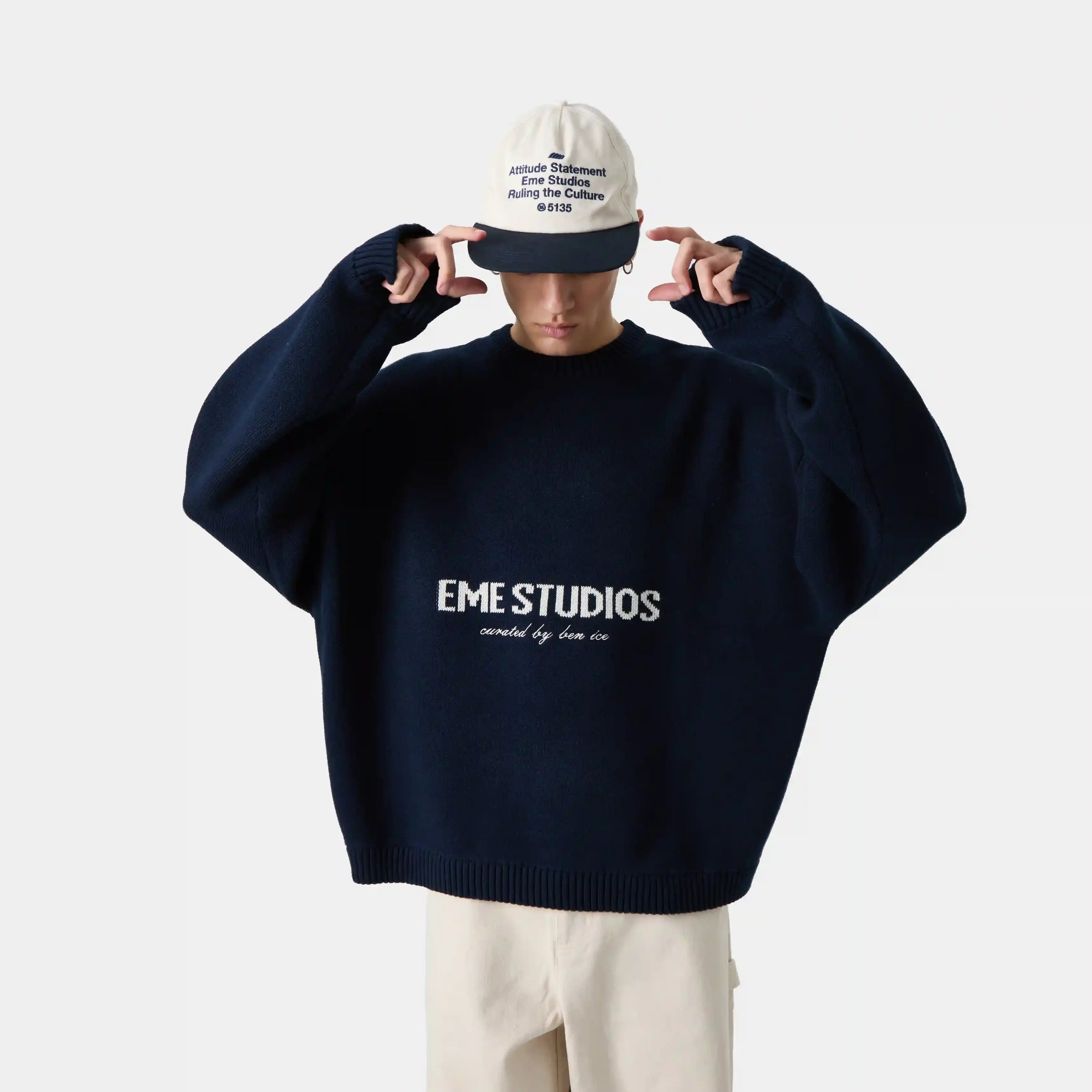 Chaleco Master Navy Knit Sweater