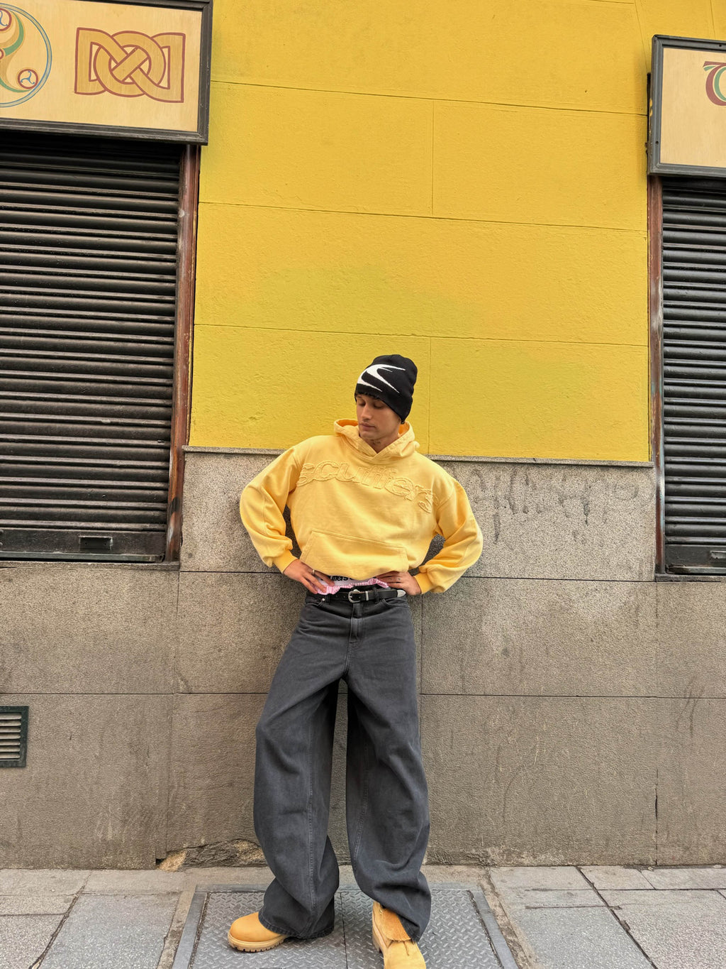 Poleron Raw Yellow Hoodie