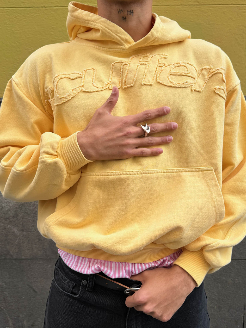 Poleron Raw Yellow Hoodie