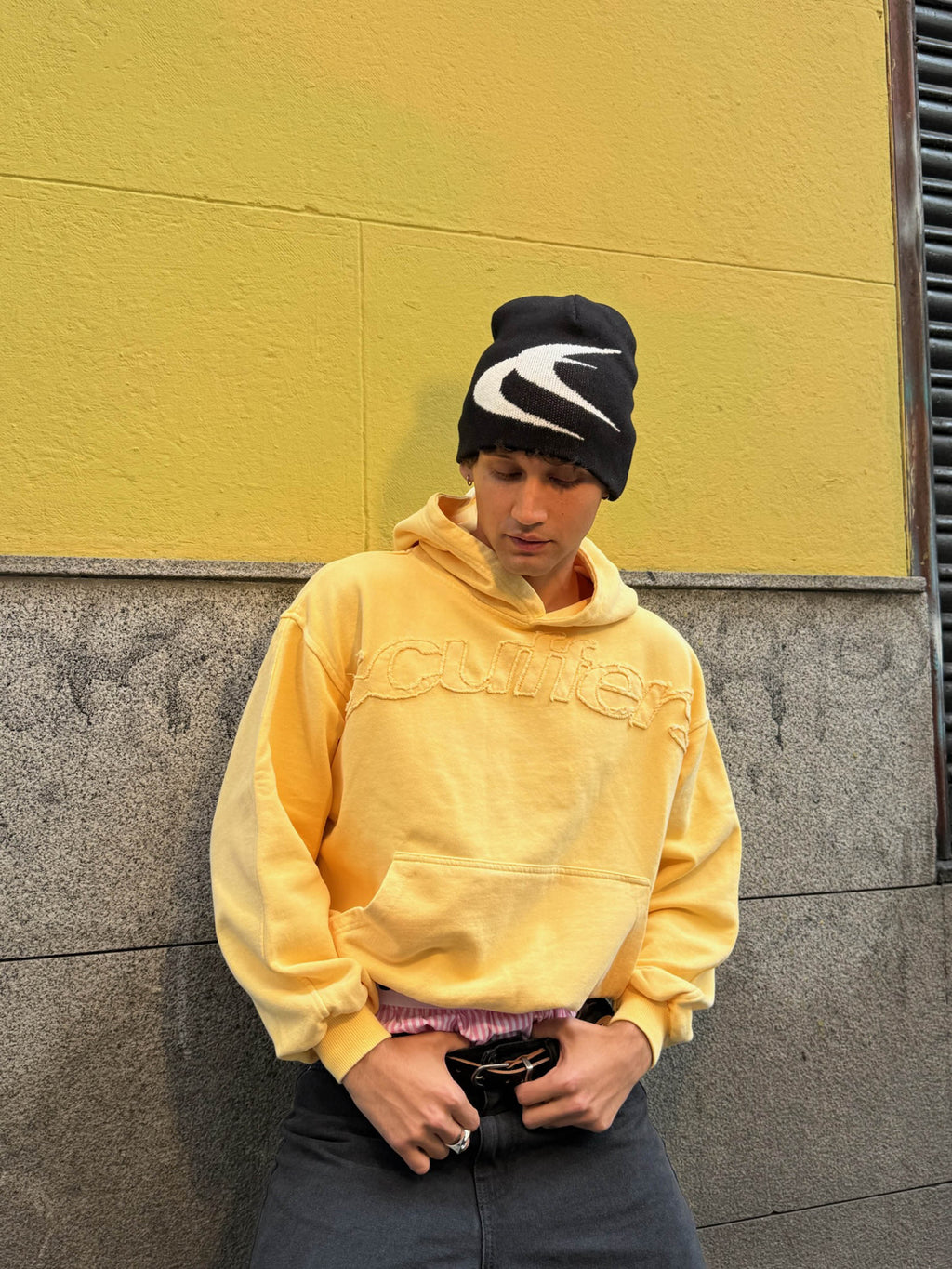 Poleron Raw Yellow Hoodie