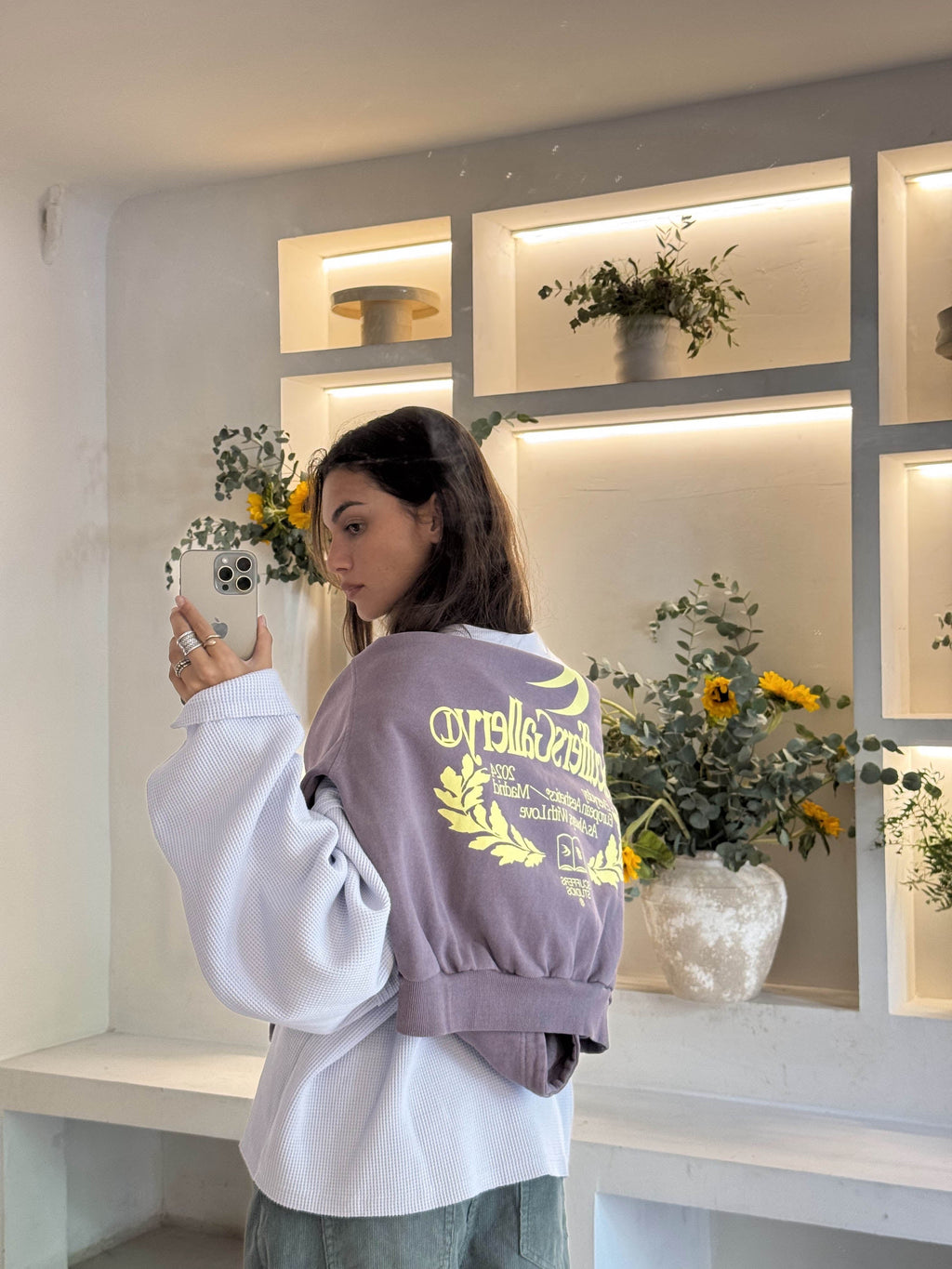 Poleron Gallery Purple Hoodie