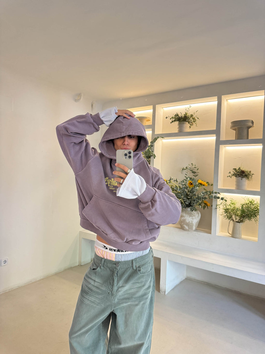 Poleron Gallery Purple Hoodie