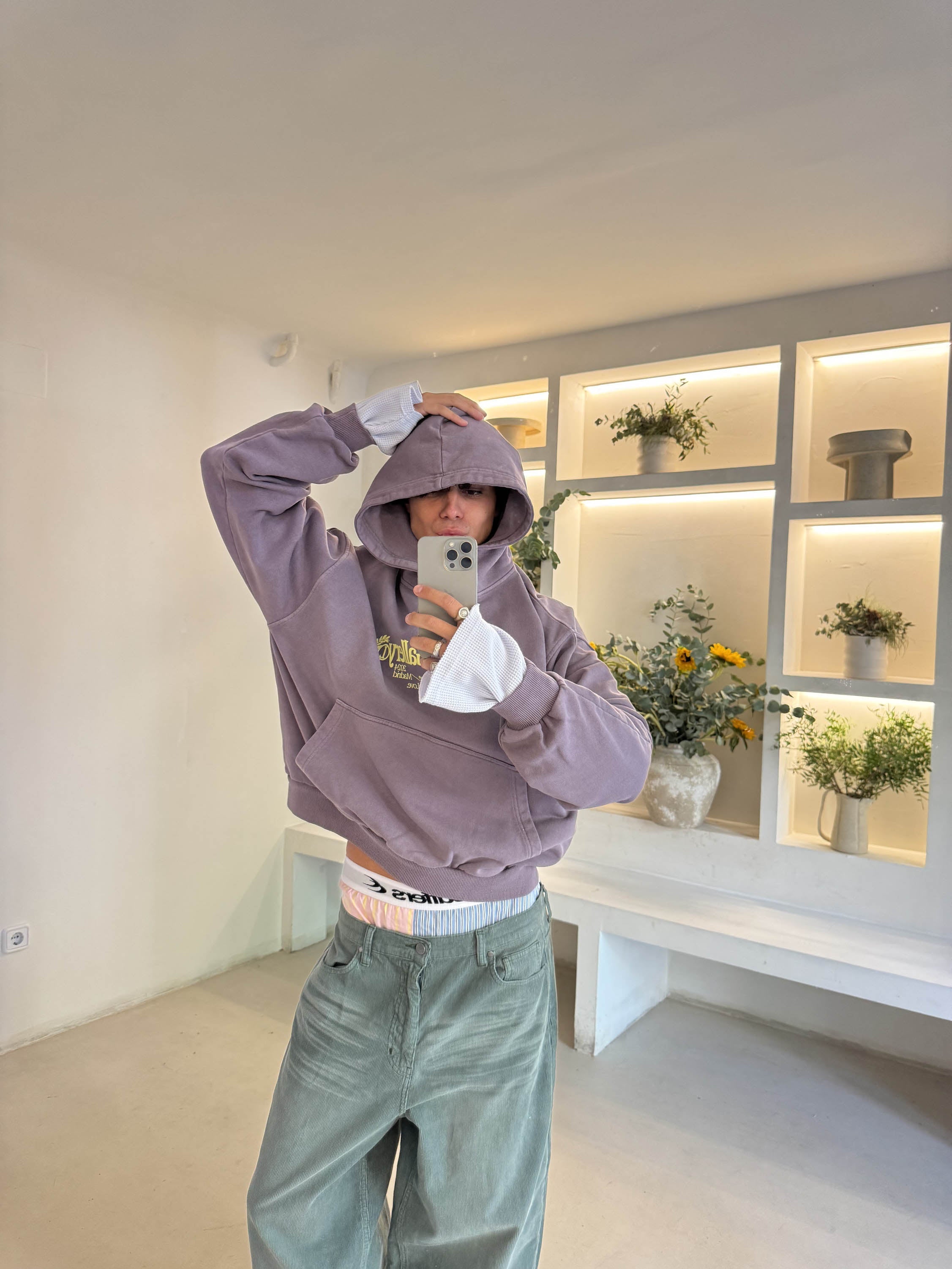 Poleron Gallery Purple Hoodie