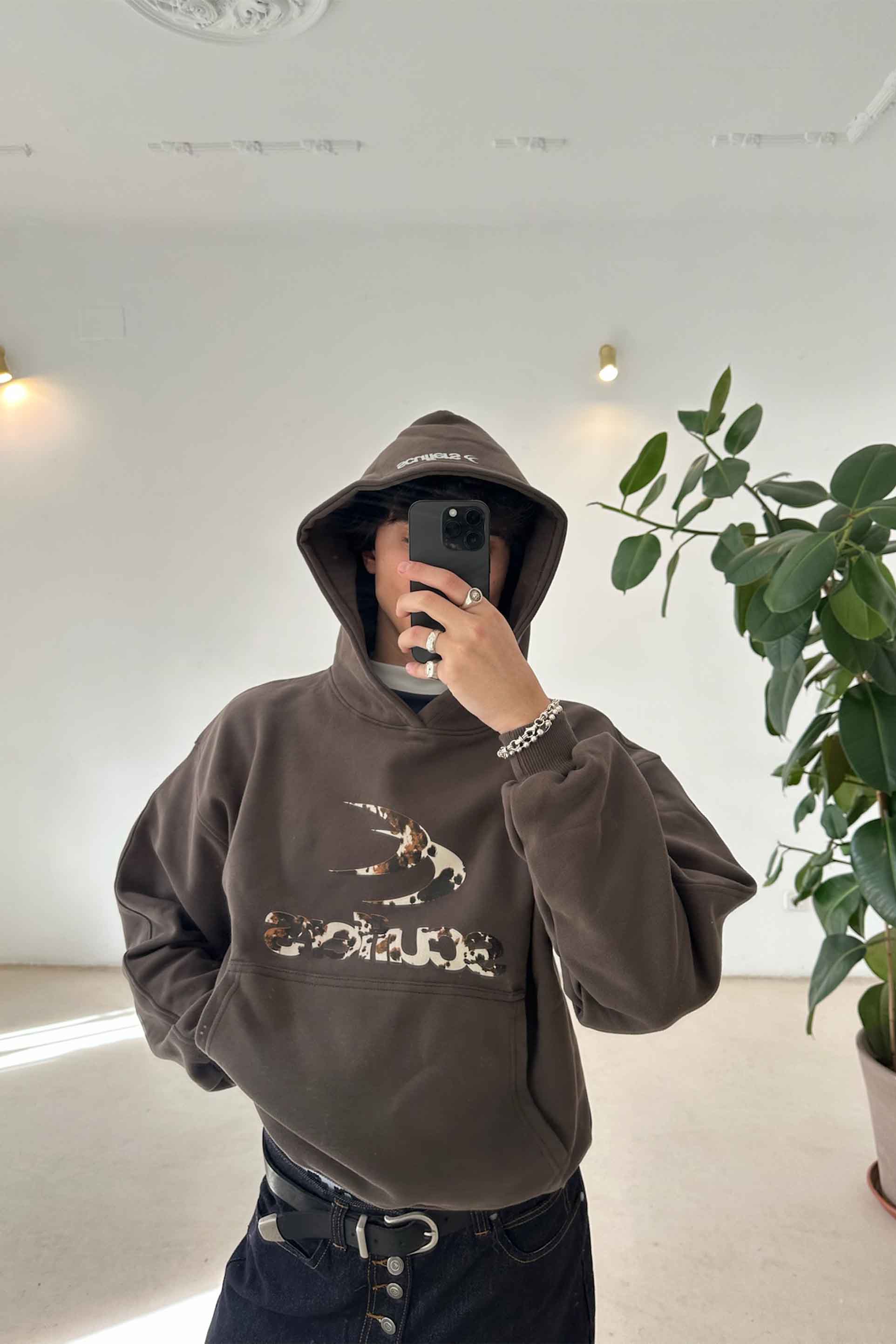 Poleron Safari Brown Hoodie