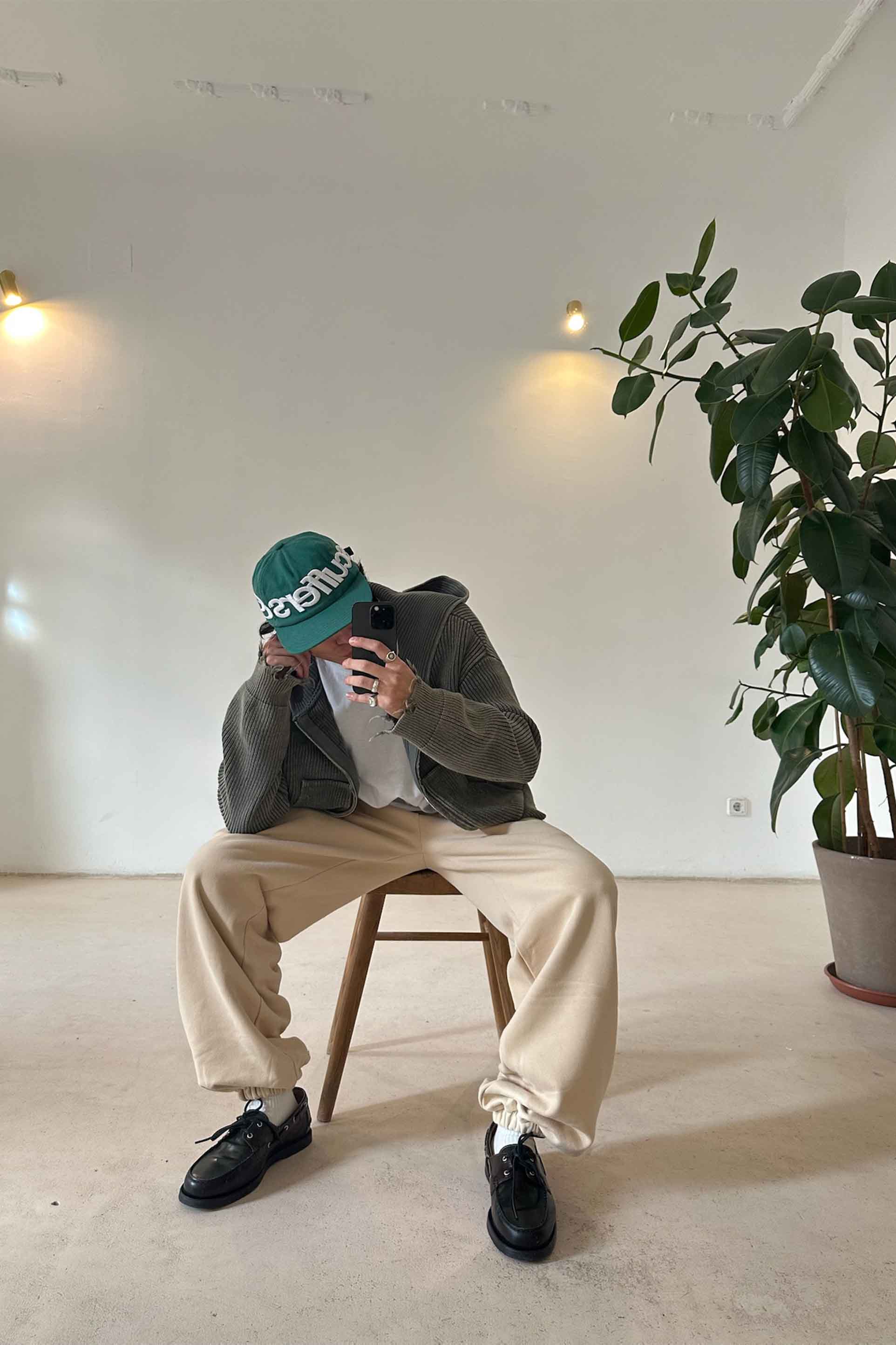 Chaleco Buzz Dusty Green Knit Zipper