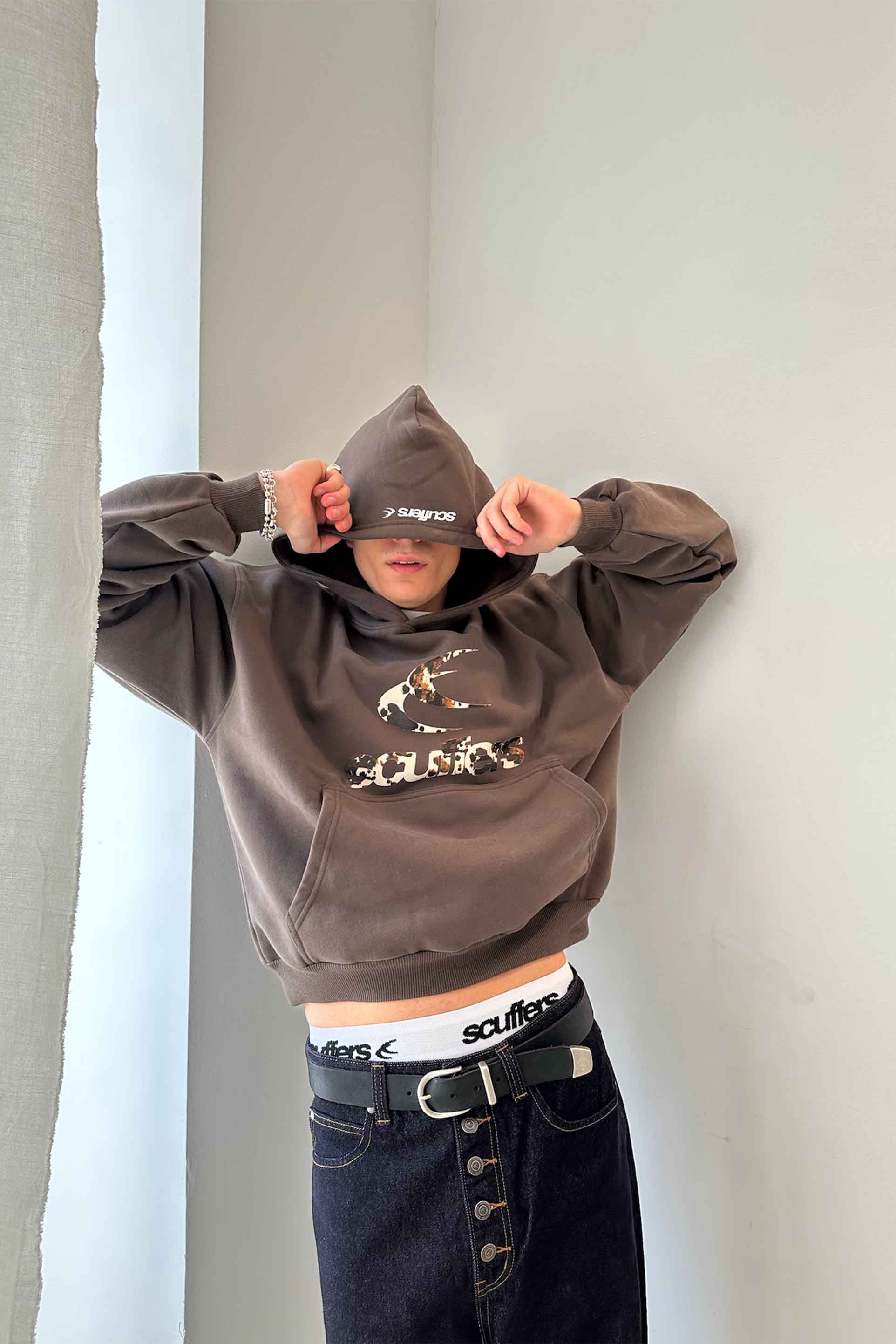 Poleron Safari Brown Hoodie