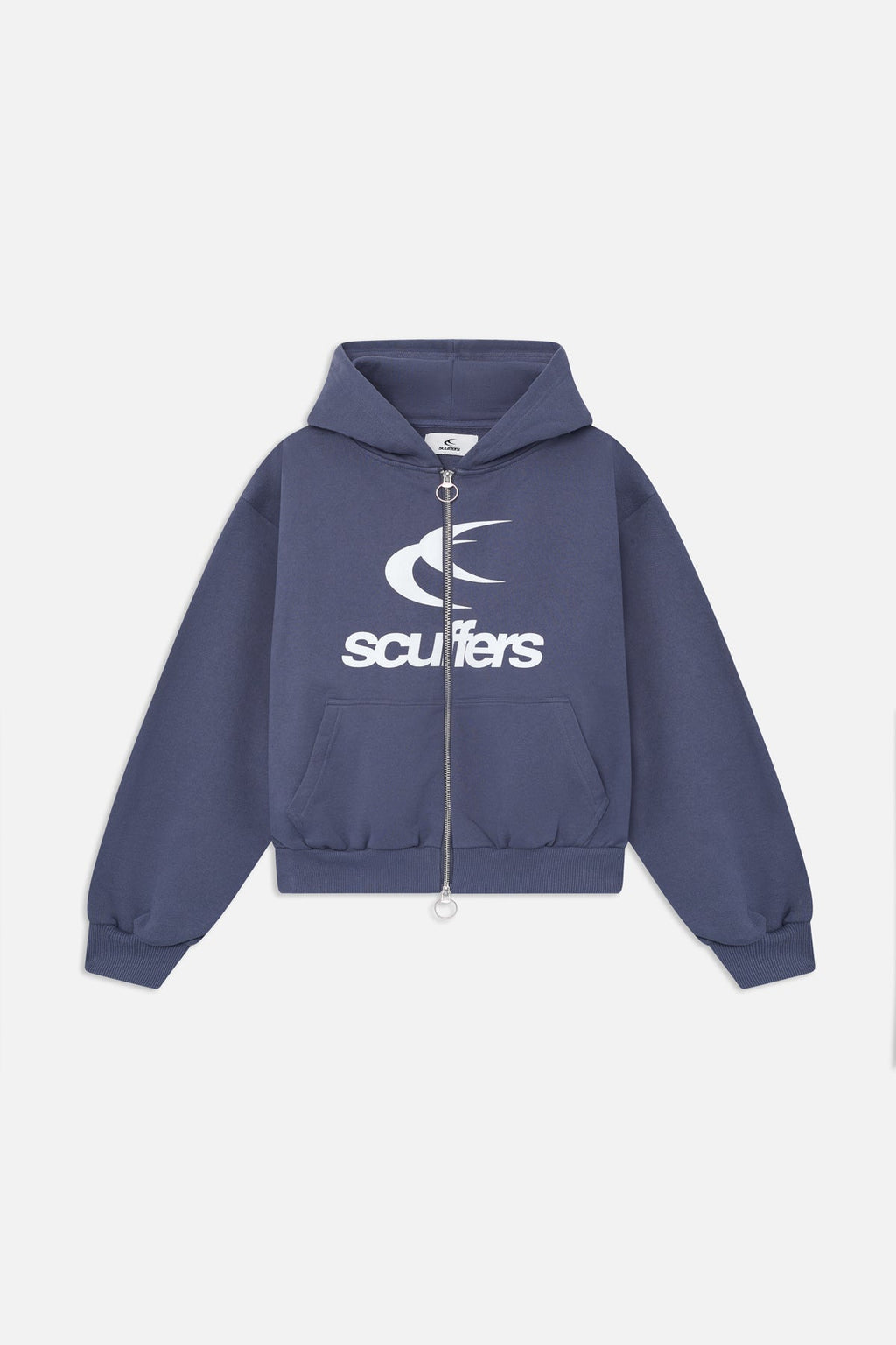 Poleron Logo Navy Zipped Hoodie