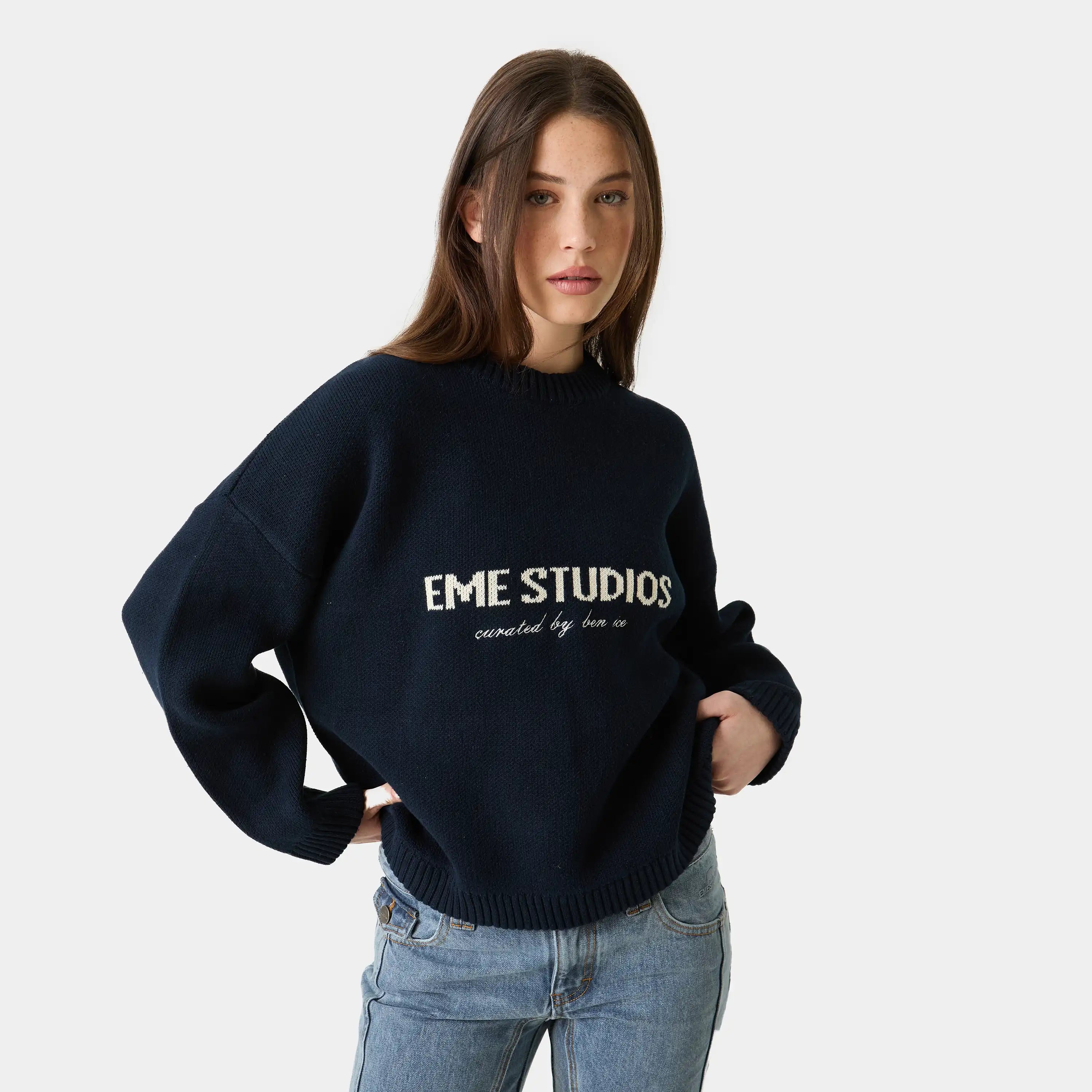 Chaleco Master Navy Knit Sweater