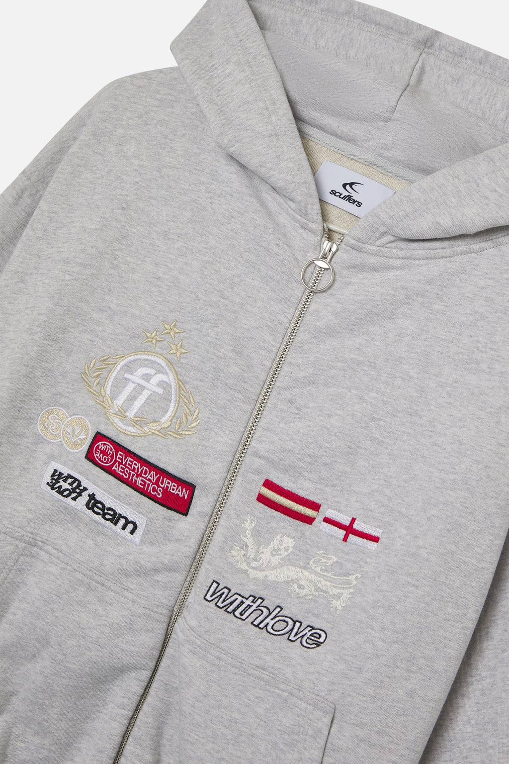 Poleron Mayor Light Grey Zipper