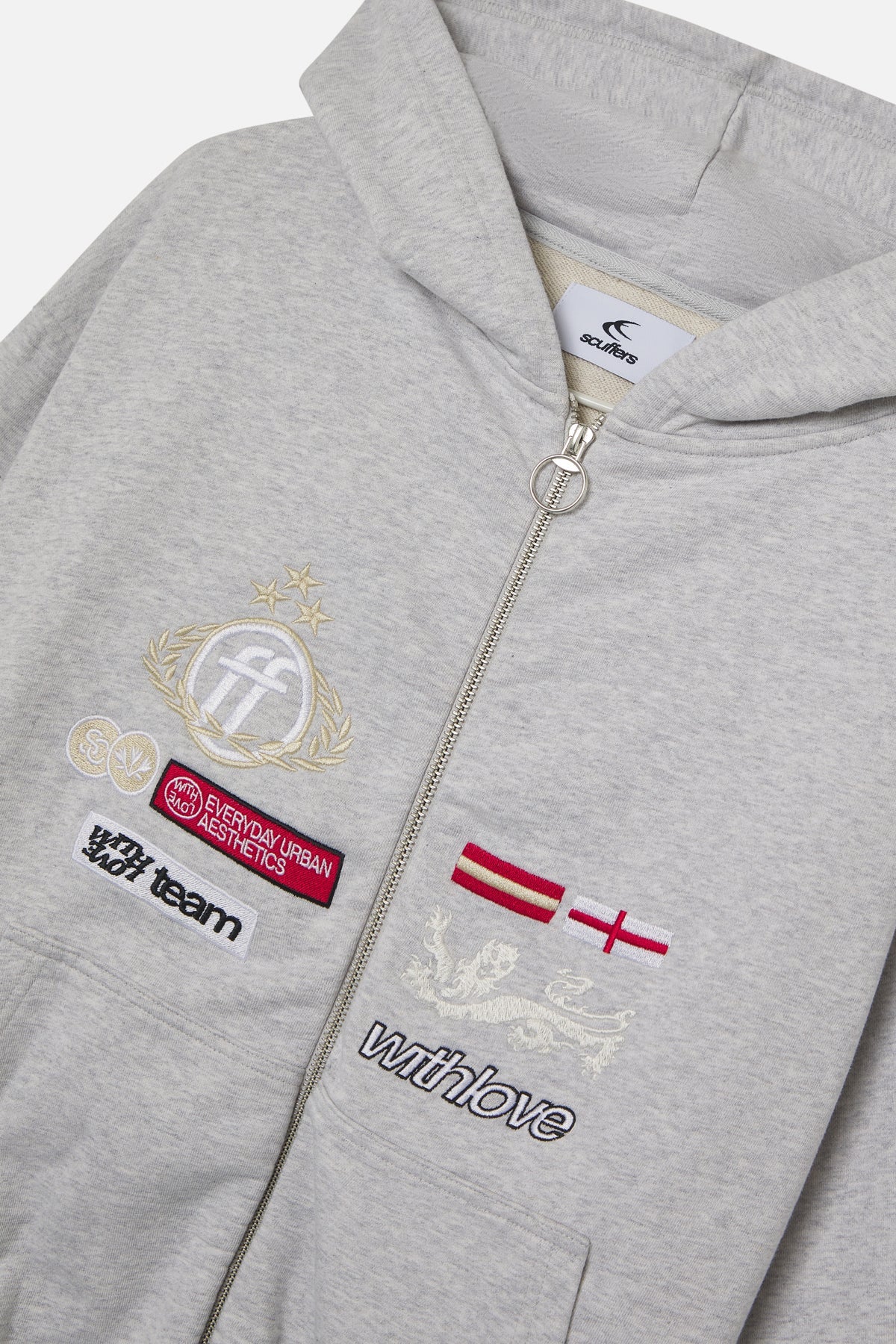 Poleron Mayor Light Grey Zipper