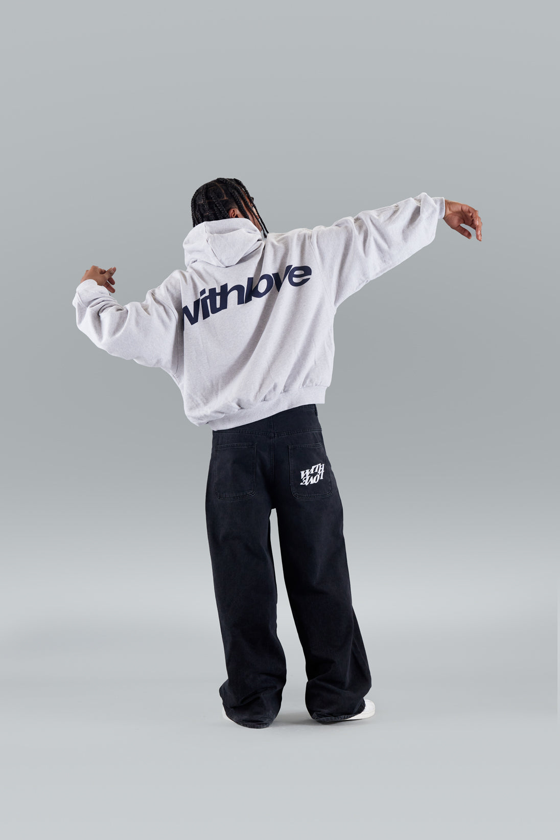 Poleron Sign Light Grey Hoodie