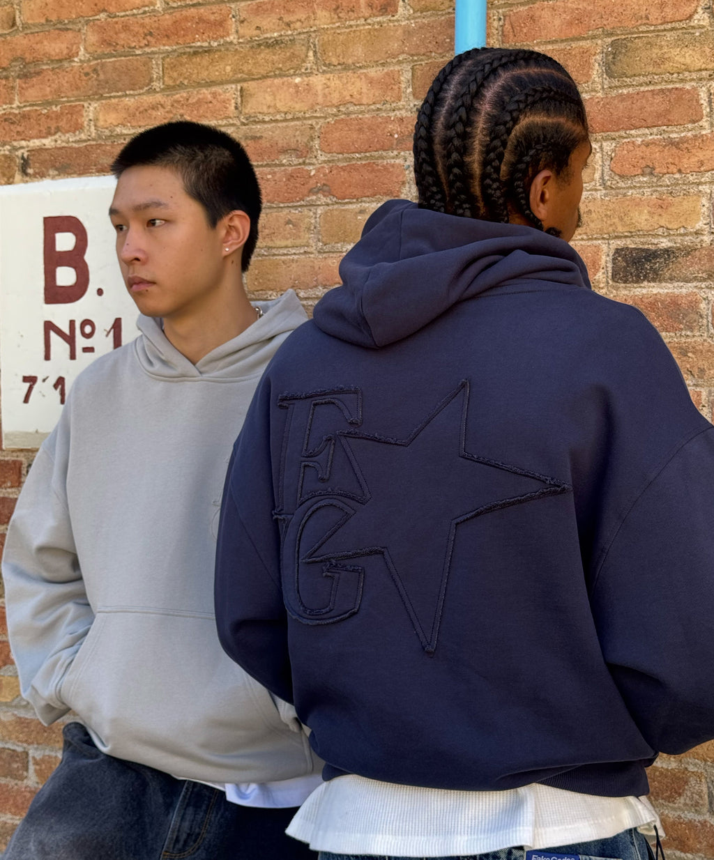 Star Hoodie Navy