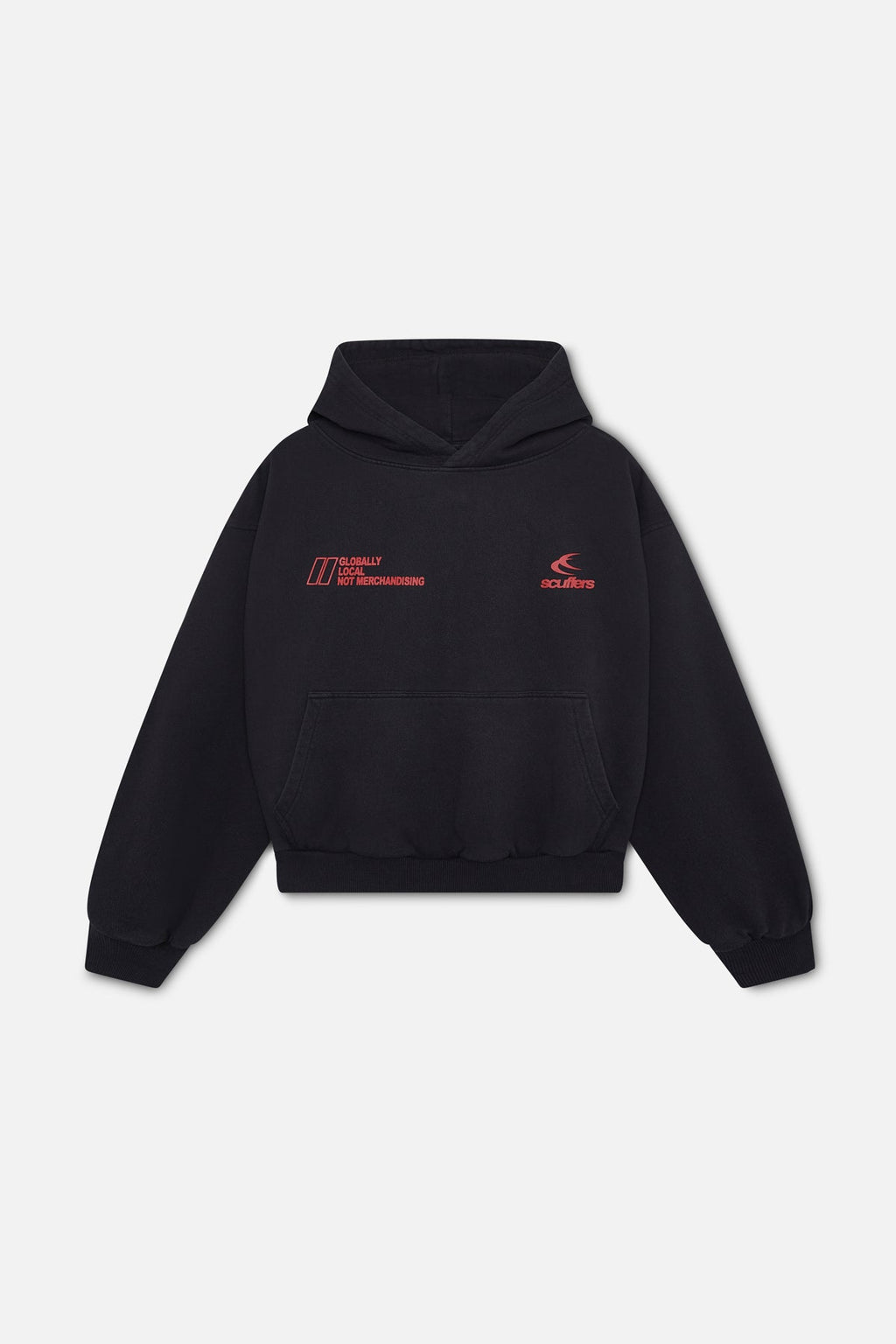 Poleron Globally Black Hoodie