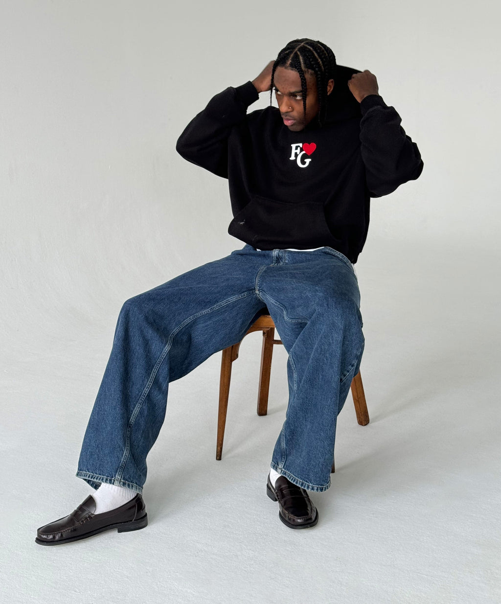 Valentine's Hoodie Black